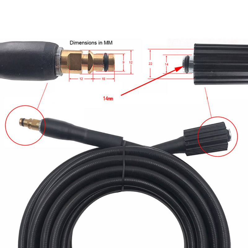 Pressure Washer Hose Quick Con - Car Shampoo Ph ulasan dan harga