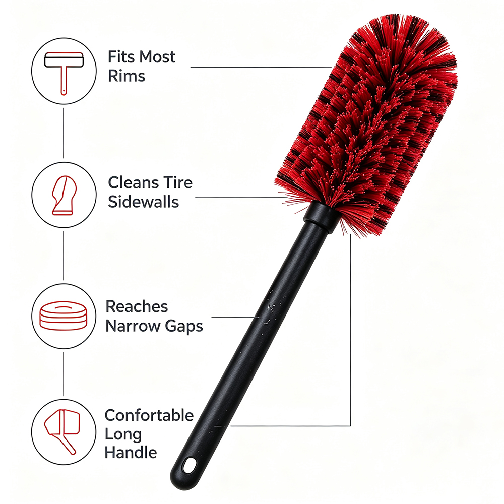 Car Alloy Wheel Cleaning Brush - Wheel Cleaner Alloy ulasan dan harga