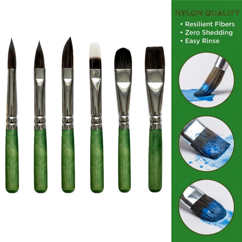 6-piece Mini Travel Painting B - Detailing Brush Set ulasan dan harga