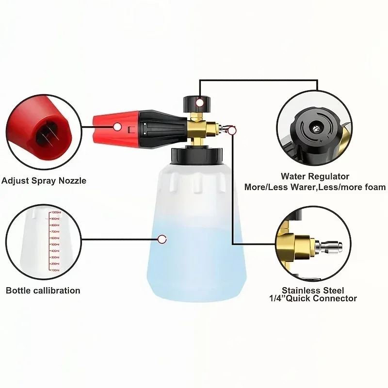 Adjustable High Pressure PA Sn - Pressure Washer Foam Gun ulasan dan harga