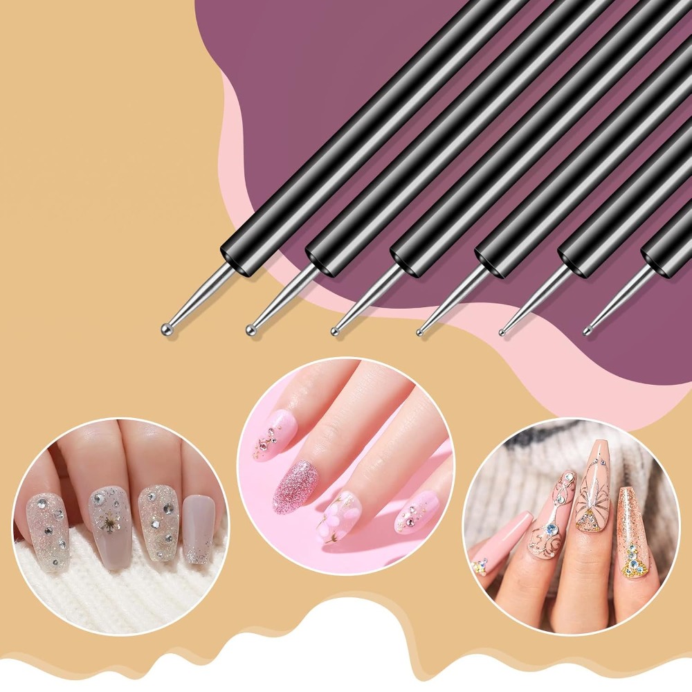 Double Ended Nail Art Dotting  - Detailing Brush Set ulasan dan harga